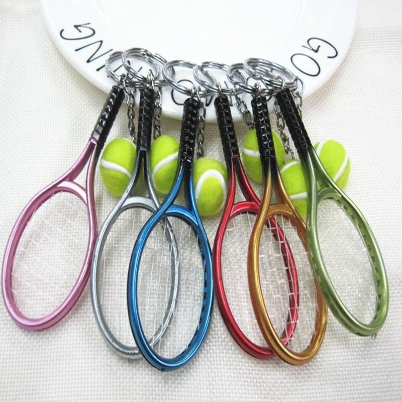 Plus Nao Plus Nao Key Holder, Keyring, Tennis Racquet, Ball,
