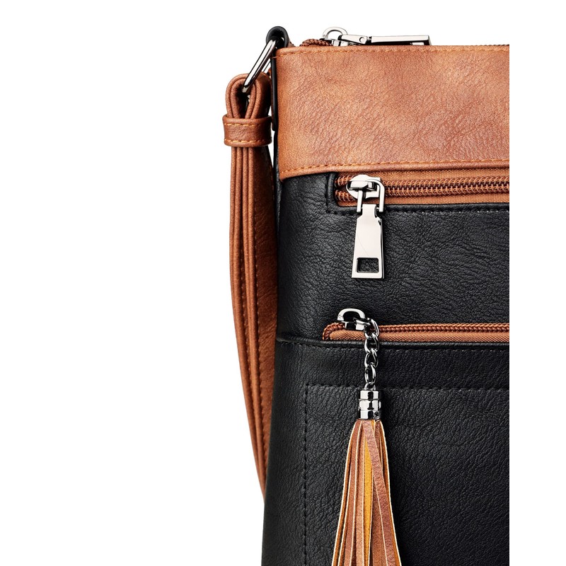MASINTOR Crossbody Purses for Women, Multi Pocket Casual Crossbody Bag,