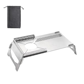 Portable Camping Table Heat Shield Gas Stove Stand Windshield Camping Stove Folding Table Gas  Accessories
