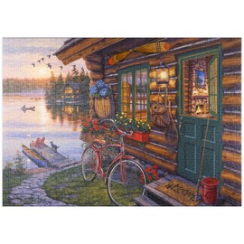 MyPuzzle Welcome to the Lake Premium 1000 Piece Puzzle - MyPuzzle Special Collection by Puzzle Galaxy