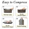 U+U 8 Set Compression Packing Cubes - Ultralight Travel Organizers