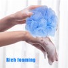 10 Pcs Bath Loofah Shower,Small Mesh Sponge Pouf Colorful Exfoliating