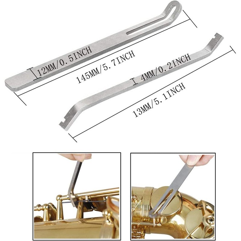Jiayouy 24PCS Sax Tool Kit, Professional Saxophone Repairing Maintenance Tool