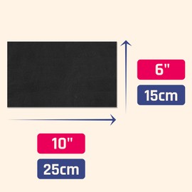 20-Pack, Large Chalkboard Sticker Labels Sheet, Erasable and Reusable - 25 x 15cm