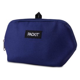 PackIt - Bolsa congelable para aperitivos, color azul verdadero, construida con tecnología EcoFreeze®, plegable, reutilizable, cierre de cierre, diseñada para mantener los botanas frescos sobre la