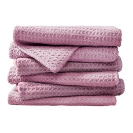 EURSPEUNG Microfibre Cloths, Cleaning Cloths, All-Purpose Microfibre Cloths, Dish Cloths, Window Cleaning Cloths, Dry Cloths, Kitchen Tea Towels, Car Cleaning Cloths, Purple, Pack of 6, Size 30 x 30