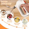 Cordless Hand Mixer, Handheld Egg Beater Electric Handheld 4 Speed