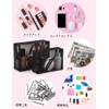 besharppin Mesh Cosmetic Pouch, Set of 2, Plain Makeup Pouch,