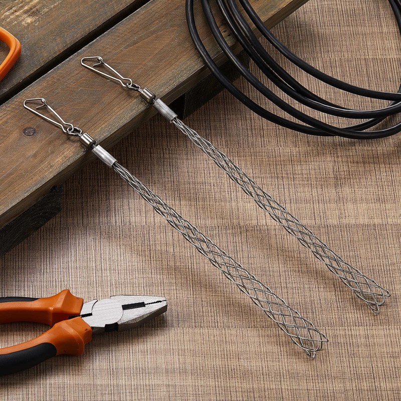Gisafai 2 Pcs 3/4 in Wire Pulling Grip Mesh Metal