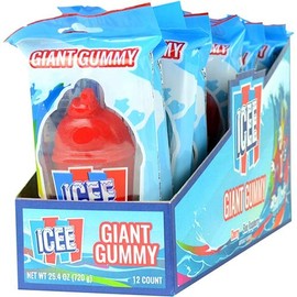 Koko's Icee Giant 2.1 oz. Gummy Candy, 12 Count Display Box