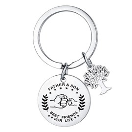Dad Keychain Gifts Father's Day Gift For Dad Gifts From Son Fathers Gifts Birthday Thanksgiving Day Gifts For Daddy Father Son Best Friends For Life Gifts