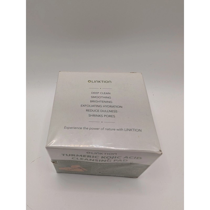 Linktion Turmeric Kojic Acid Cleansing Pads Brightens Skin 50 Pads