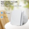 WiseWater Bathroom Exhaust Fan, 110V ac 56CFM 34 dB 4”