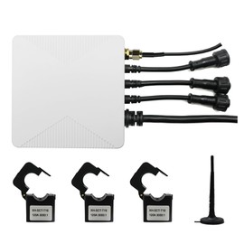 Tuya App WiFi Smart Power Energy KWh Meter Monitoring 3 Phase Single Phase with 200A CT Clamp Transformer (24MM Diameter Hole) for Smart Home Voltage Current Power Energy Consumption Monitor Meter…