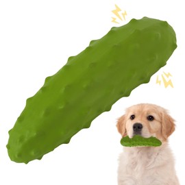 LIFLIX Dog Toy, Dog Chew Toy, Sound Producing, Durable, Durable, Natural Rubber, Dog Toy, Clean Teeth, Prevents Bad Breath, Stress Relief, Cucumber Mold