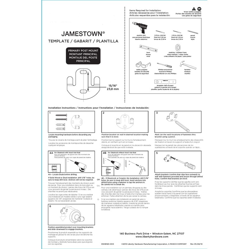 Franklin Brass 127731 Jamestown Bath Hardware Accessory Towel Ring, Polished