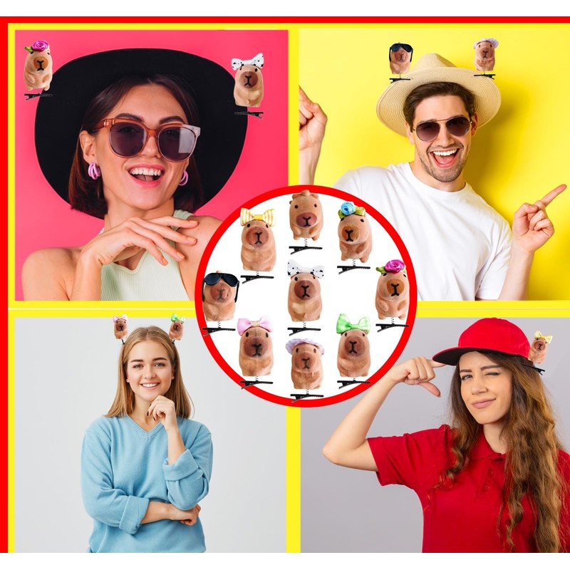 SprOut Clips FuN CaPiBaRa Hair Clips For Adults and Children