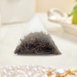 XIEJINJI Puerh Tea - Premium Fully Fermented Tea buds with Aged Aroma, Similar to Black Tea, 3.2 Grams Per Bag, 40 Bags, Pyramid Clear Filter self-degrade Teabag
