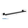 Franklin Brass Maxted 24 inch Double Towel Bar, Matte Black,