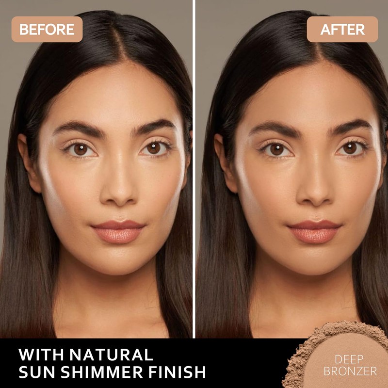 FV Natural Bronzer Powder, Long-Lasting & Waterproof, Glow Bronzing Powder,