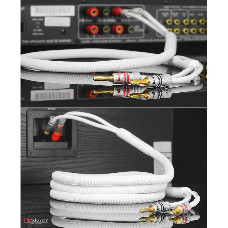 Nakamichi Excel Series 24k Gold-Plated Banana Plug with (3ft) Speaker