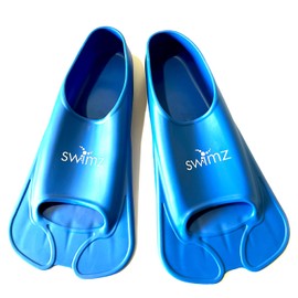 Swimz Missile Short Blade Swim Training Fins - Royal Blue (XXXS (UK Kids 12 - 13.5) Euro 30/32)