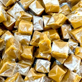 Sea Salt Caramel Cubes –1.5 lbs Luxurious Gourmet Experience of Sweet and Salty-Individually Wrapped Soft Silky Caramel Chews(24 oz)