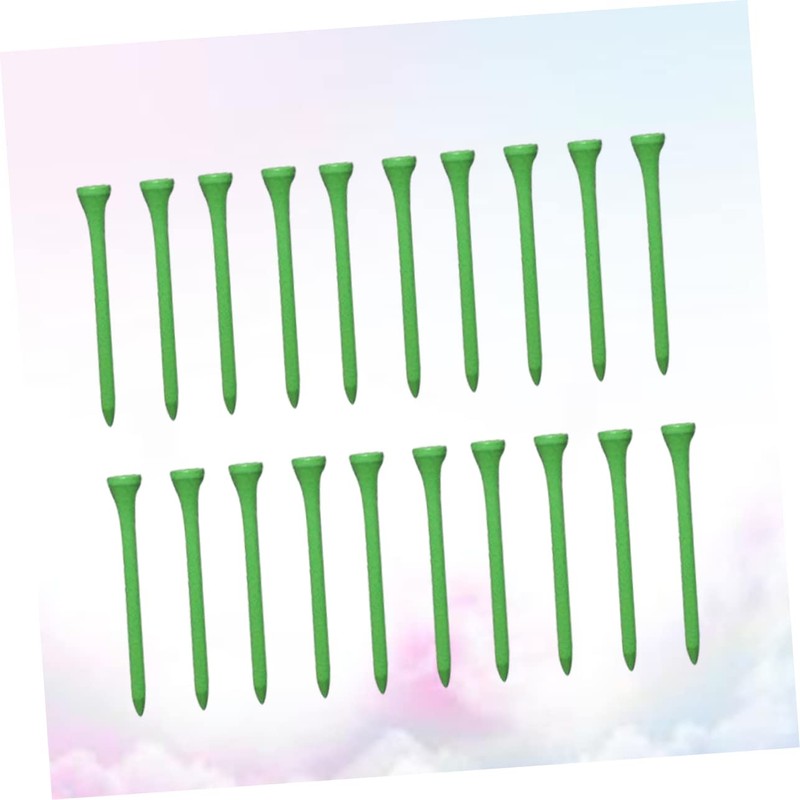 Sosoport 2sets Golf Tees Wood Outdoor Protective Tees 7cm Length