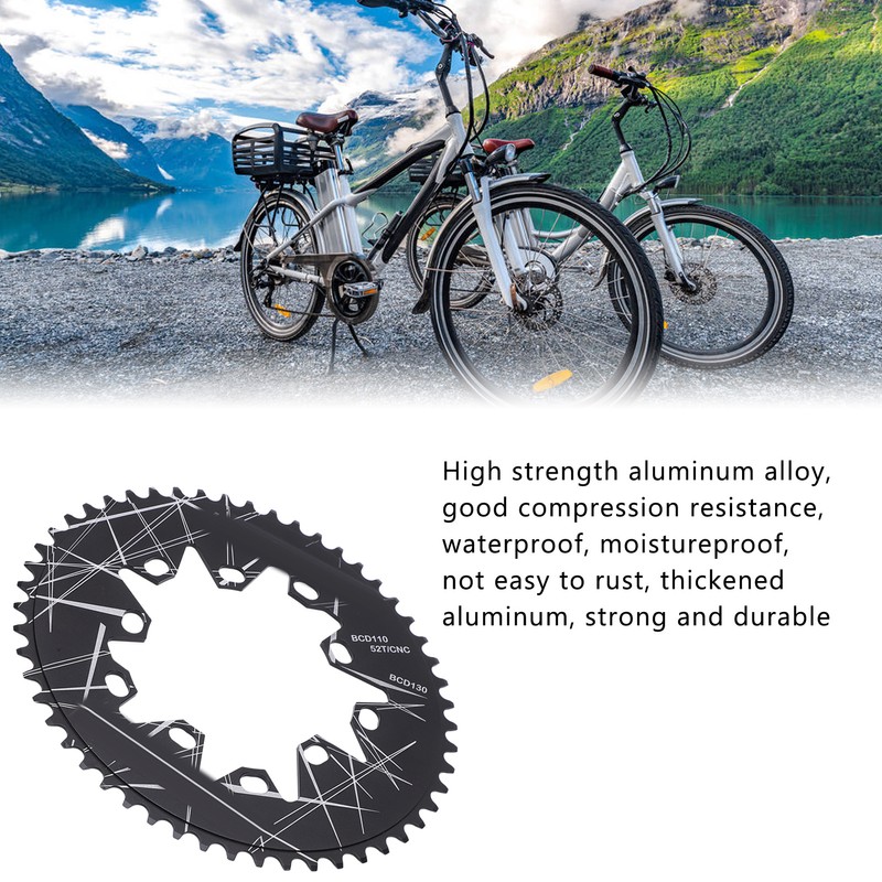 Lp Litepro 52T Oval Disc Chainring 110 130 BCD Road