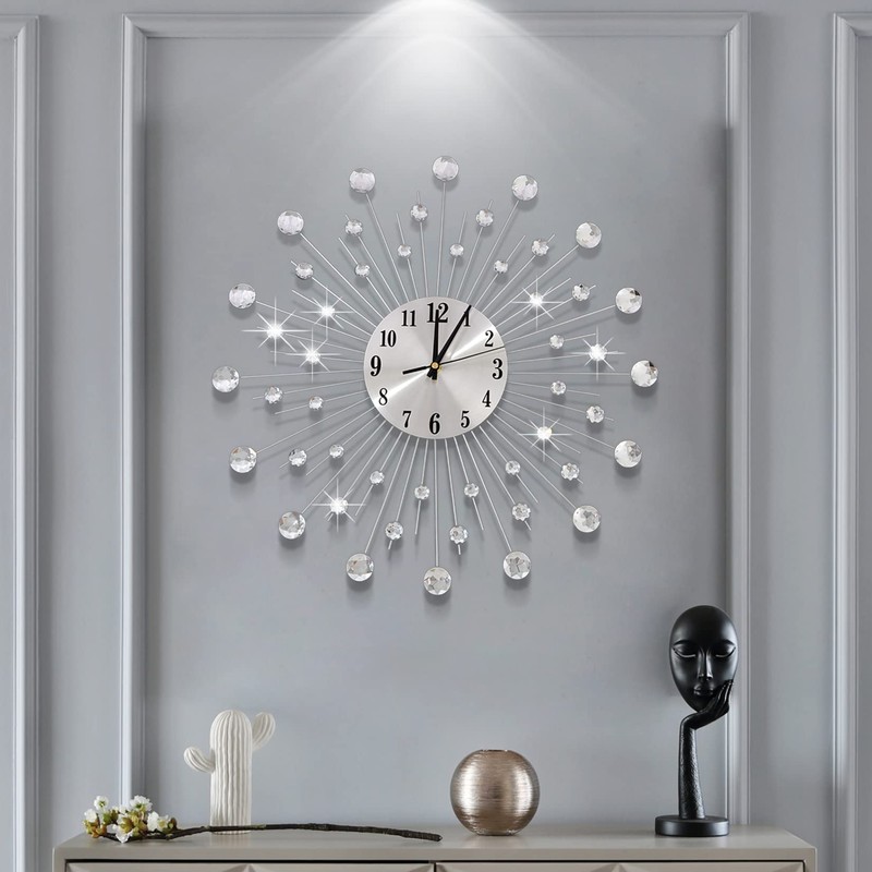 JUGV 19.7 Inch Large Wall Clock for Living Room Decor,