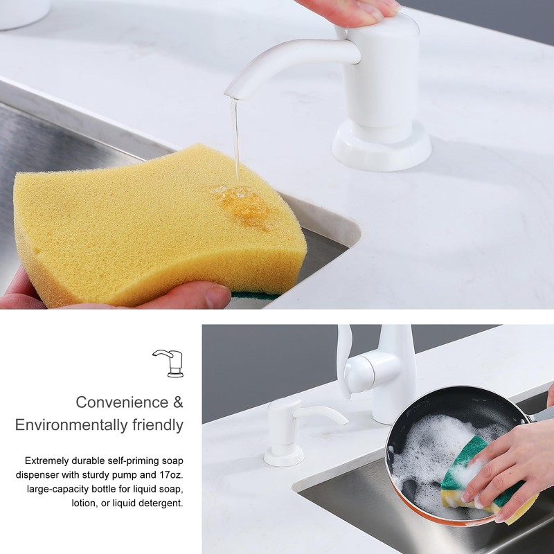 GAGALIFE Soap Dispenser for Kitchen Sink, Kitchen Sink Soap Dispenser