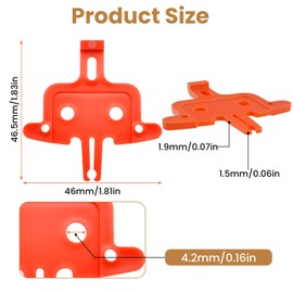 BaYiToo 10 Pcs Bicycle Disc Brake Pad Spacer, Hydraulic Brake Pad Spreader Insert Tool, Universal for Mountain & Road Bikes