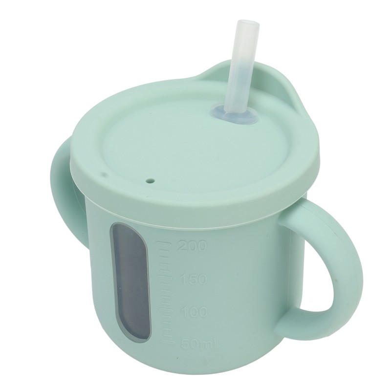 Silicone Sippy Cups Double Handles Lightweight Toddler Training Cup with
