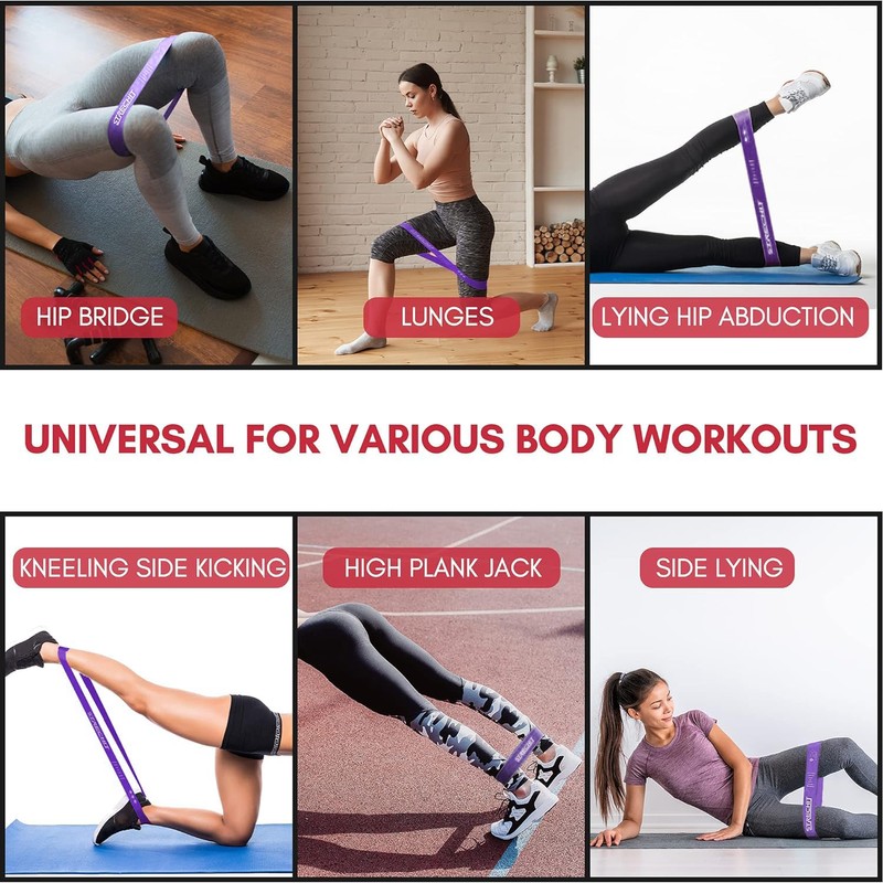 Resistance Bands for Men & Women with Different Resistance Levels