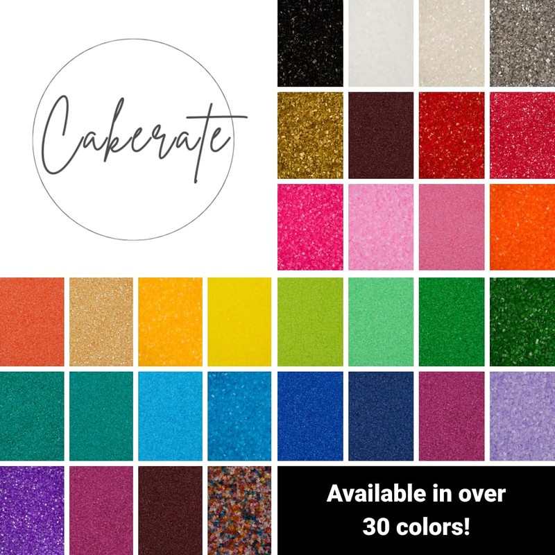 Orange Sugar Crystals | Ideal Decoration Solution for Cakes, Cookies,