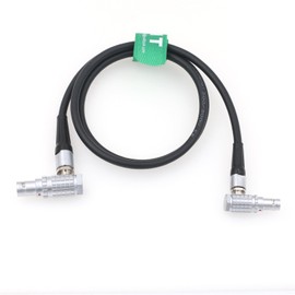 HangTon Right Angle 6 Pin to 6 Pin Cable for DJI Ronin 2 Tethered Control Handle to RS2 RS3 Pro Communication Expansion Adapter Focus Motor Camera Control 50cm