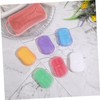 Kisangel 4sets Convenient Travel Soap Sheets Portable Paper Soap for