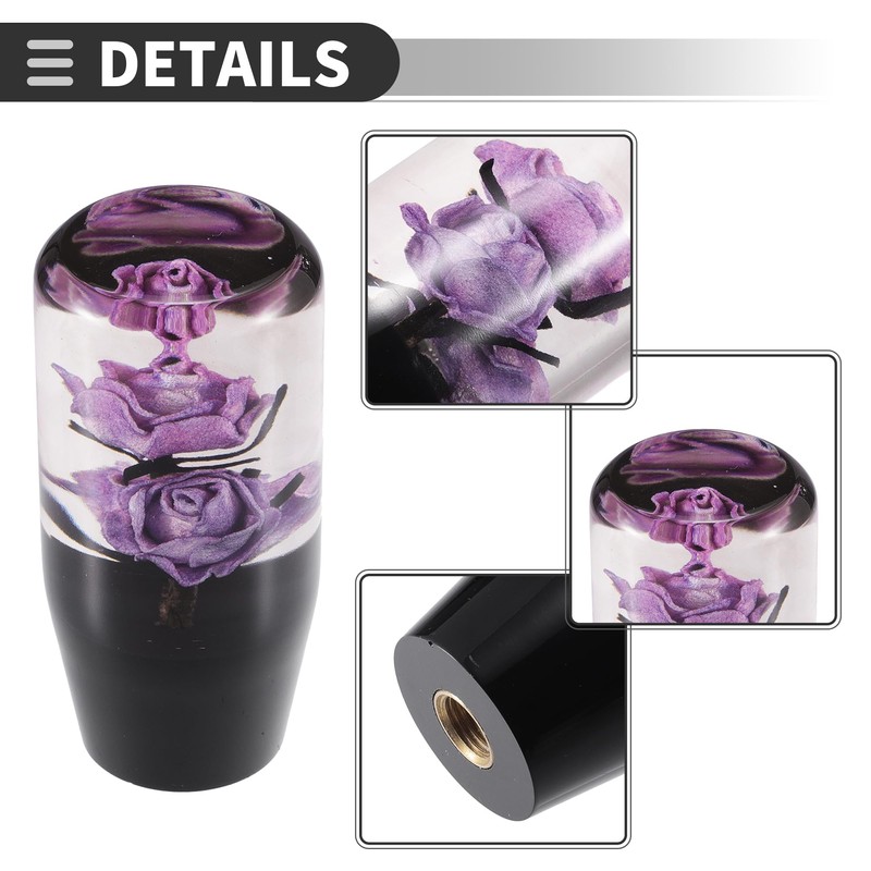 Motoforti 1 Set Universal Car Manual Auto Shift Knob Acrylic