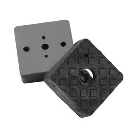 GZGXKJ 16 Pcs Black Square Rubber Chair Leg Floor Protectors Glide Non-Slip Furniture Table Chair feet Floor Protector with Screws(30 * 30 * 10mm)