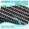 GEMERRY 100D Lash Clusters D Curl 280pcs Cluster Lashes DIY