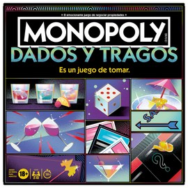 Monopoly Juego de Mesa Tragos y Dados