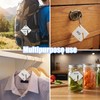 Elegaperma 50Pcs Slotted Key Tags Rack Plastic Key Tag with
