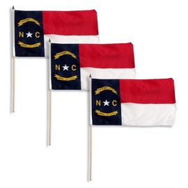 North Carolina Flag 12 x 18 inch (3 PK)