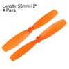 uxcell RC Propellers 55mm CW CCW 2-Vane Main Rotors for