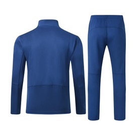 Rdruko Men's 2 Piece Track Suits Full Zip Sports Jogging Suits Set Athletic Casual Sweatsuit,Royal blue,L