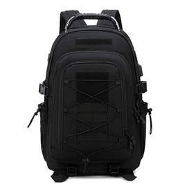 Outdoor men's bag survival backpack tactical backpack USB Beige