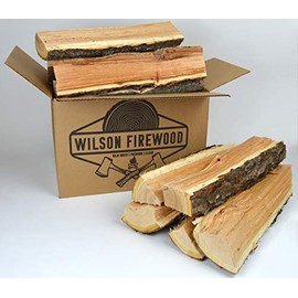 Wilson Enterprises Split Firewood- Birch, Maple, Oak, Apple, or Cherry. Natural Kiln Dried Firewood (Cherry XL)