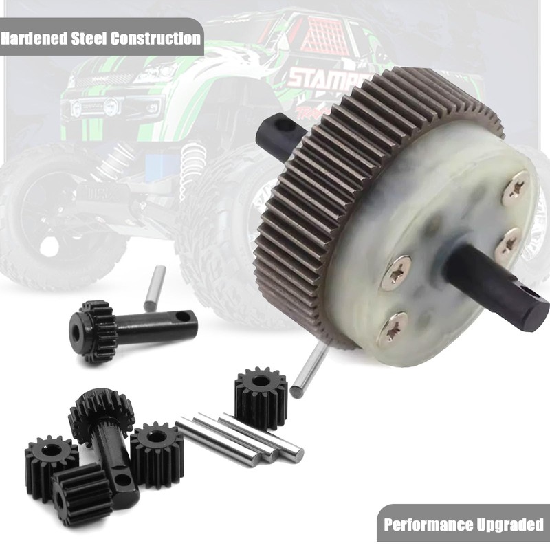 Differential Gear Set - Hardened Steel Planet/Sun Gear Kit for