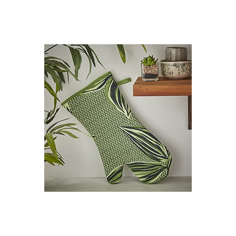 Ulster Weavers Geo Leaves Oven Glove/Gauntlet, Multicolor, 37 x 20