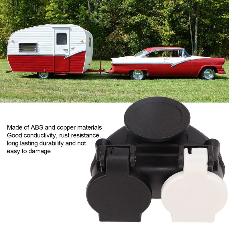 13 Pin to 7 Pin Trailer Plug Adapter Dual Socket